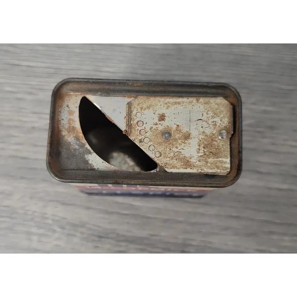 Vintage McCormick Collectible Spice Tin Ground Allspice Red White Blue